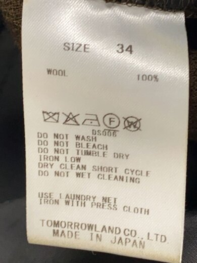 商品画像：ナチュラルストレッチウール セミフレアパンツ/34/ウール/BLK/22-04-54-04205 5