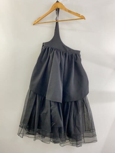 画像：noir kei ninomiyaロングスカート/XS/ポリエステル/BLK/無地/3H-A0042