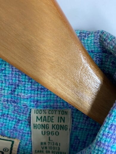 商品画像：半袖シャツ/L/コットン/GRN/総柄 4