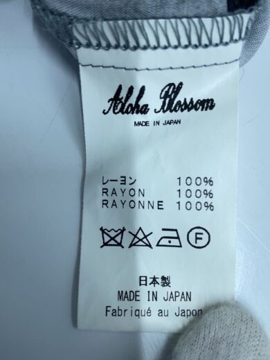 商品画像：アロハシャツ/46/レーヨン/GRY/総柄/ALH-CTE-0003 4