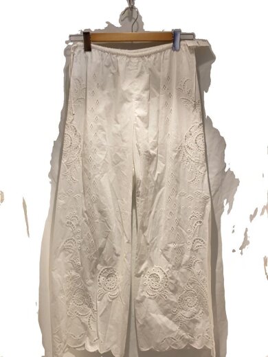 画像：DES PRESコットンストレッチポプリン 2タックワイドパンツ/FREE/コットン/WHT/22-04-51-04402-HN1