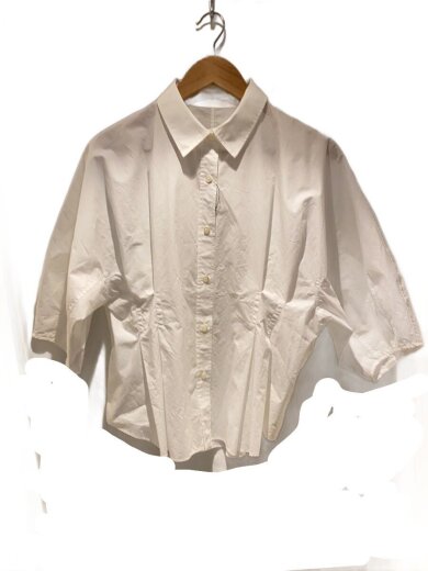 商品画像：ウエストタックシャツ/半袖シャツ/FREE/コットン/WHT/GGZ1051404A0008 1