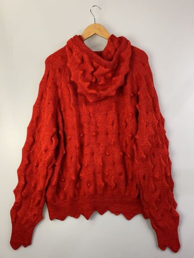 商品画像：MADFRENZY/Spiked Zip-Up Hoodie/L/ウール/RED// 2