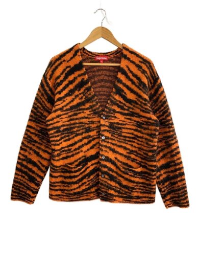 商品画像：Brushed Mohair Cardigan Tiger Stripe/S/アクリル/ORN/ストライプ// 1