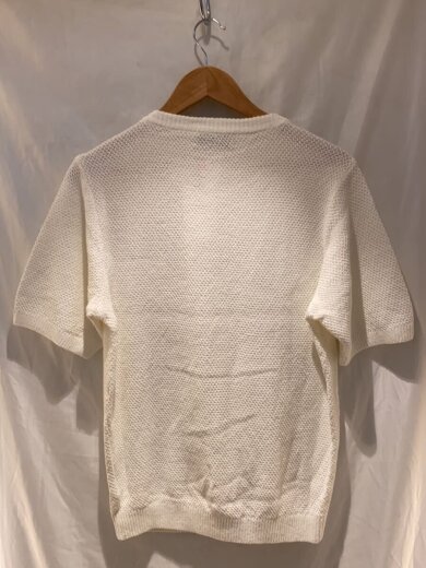 商品画像：コットンリネン クルーネックプルオーバー/S/コットン/WHT/無地/63-02-42-02026 2