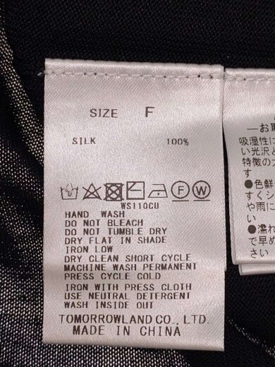 商品画像：ニット・セーター(薄手)/FREE/シルク/BLK/22-02-41-02008-TN 4