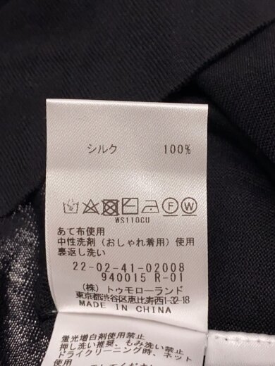 商品画像：ニット・セーター(薄手)/FREE/シルク/BLK/22-02-41-02008-TN 5