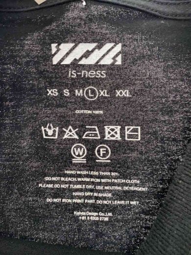 商品画像：Tシャツ/L/コットン/BLK// 3