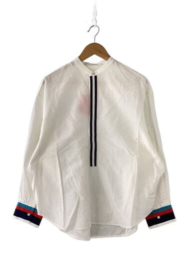 商品画像：長袖ブラウス/34/コットン/WHT/48-01-44-01101// 1