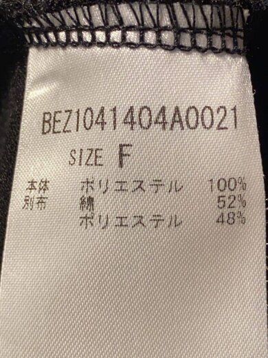 商品画像：半袖ブラウス/FREE/ポリエステル/BLK/BEZ1041404A0021// 4