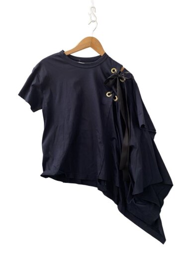 商品画像：19SS/レースアップTシャツ/2/コットン/NVY/19-04498// 1