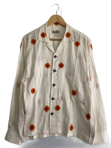 商品画像：KARU RESEARCH/CAMP SHIRT/L/コットン/BEG/花柄/FW23-27 1