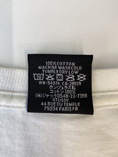 画像：STUSSYTシャツ/M/コットン/WHT4