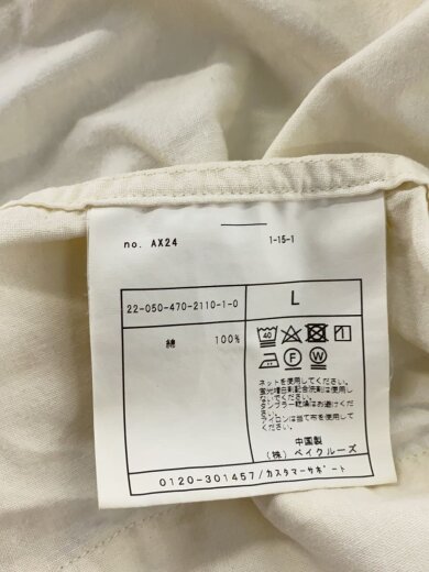 商品画像：ジャケット/L/コットン/WHT/22-050-470-2110-1-0// 5