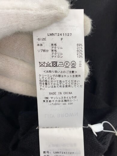 商品画像：カーディガン(薄手)/FREE/ウール/BLK/LWNT241127 4