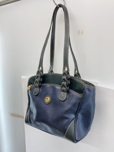 商品画像：ハンドバッグ/レザー/NVY// 2