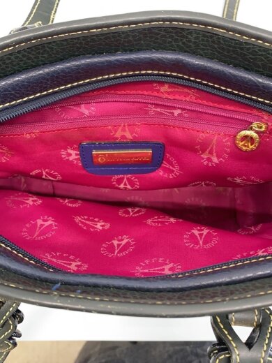 商品画像：ハンドバッグ/レザー/NVY// 6