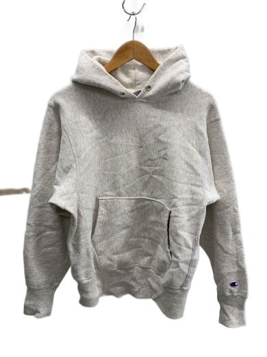 商品画像：90S/刺繍タグ/リバースウィーブ/パーカー/M/コットン/GRY 1