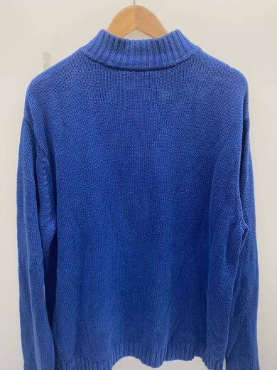 商品画像：ニット・セーター(厚手)/XL/コットン/BLU/無地// 2
