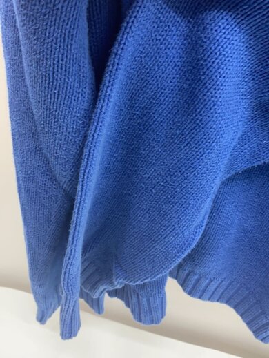 商品画像：ニット・セーター(厚手)/XL/コットン/BLU/無地// 4