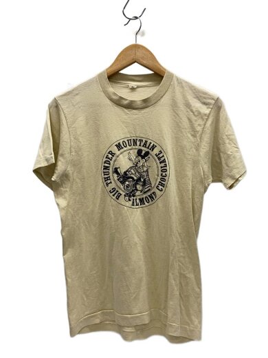 商品画像：ミッキー/袖裾シングル/Tシャツ/S/コットン/CRM 1