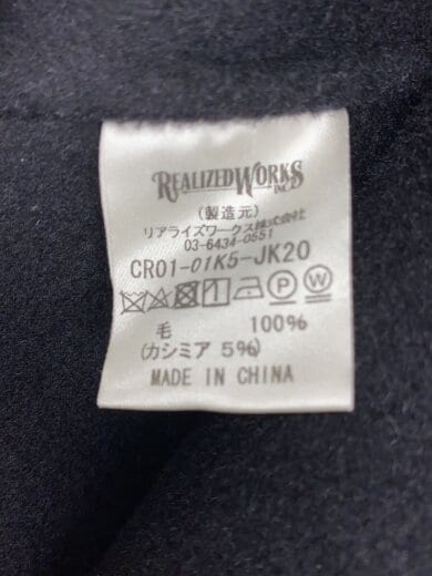 商品画像：コート/XL/ウール/BLK/無地/CR01-01K5-JK20 4