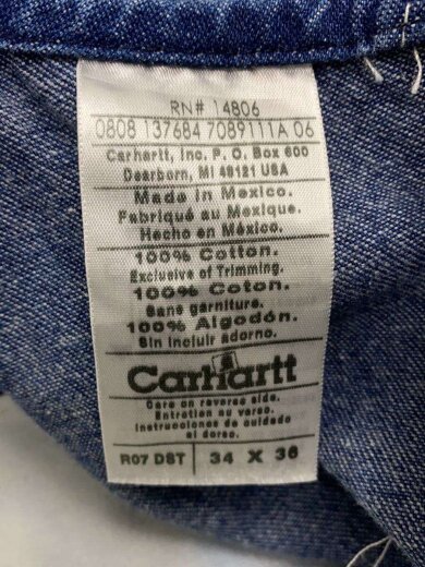 商品画像：オーバーオール/34/デニム/IDG/無地 5