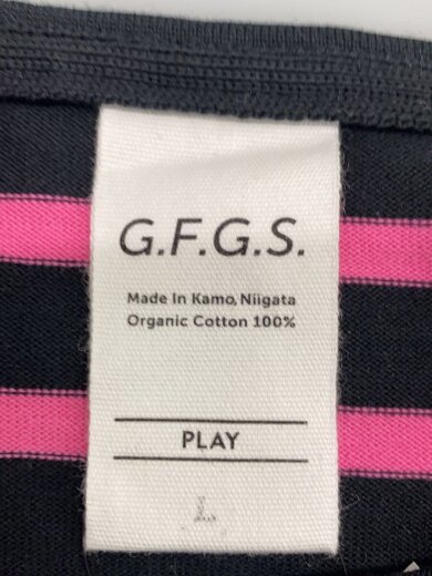 画像：G.F.G.S.長袖Tシャツ/L/コットン/PNK/ボーダー3