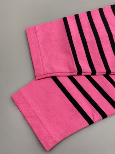 画像：G.F.G.S.長袖Tシャツ/L/コットン/PNK/ボーダー5