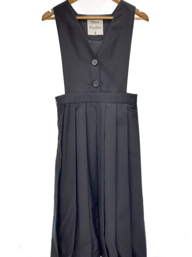 商品画像：プリーツスカートワンピース/S/ポリエステル/BLK// 1