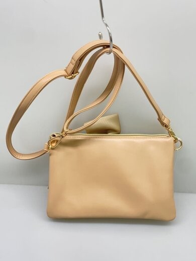 商品画像：ショルダーバッグ/フェイクレザー/BEG 3