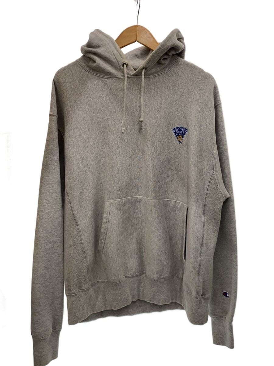 Champion / パーカー/L/コットン/GRY/無地