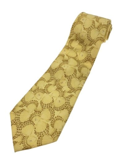 商品画像：ネクタイ/シルク/YLW/総柄/メンズ 1