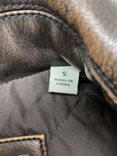 商品画像：レザージャケット・ブルゾン/S/--/BRW/無地/A7753-0000 4