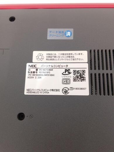 画像：NECノートパソコン LAVIE Note Standard NS700/MAR PC-NS700MAR [カームレッド]3