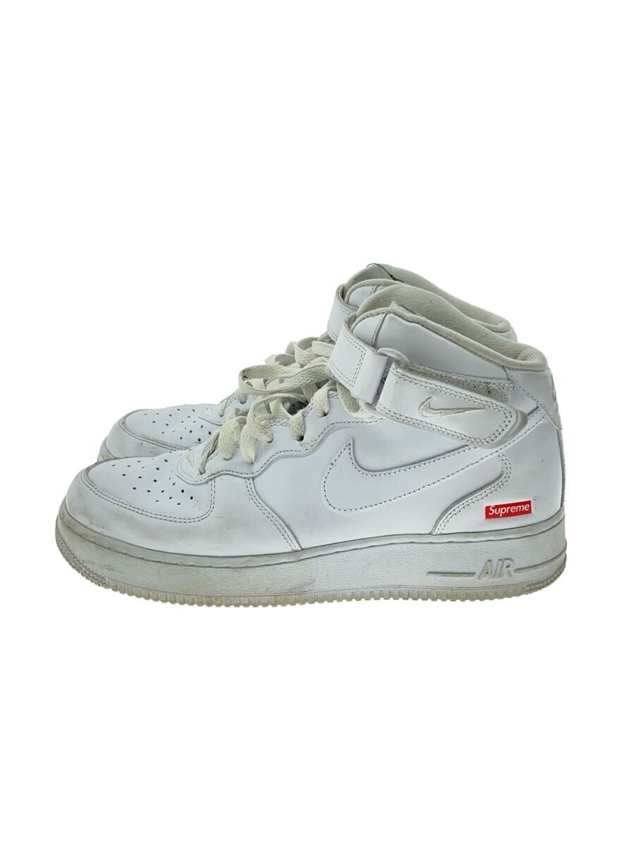 NIKE × Supreme / AIR FORCE 1 MID_エアフォース 1 ミッド/27cm/WHT