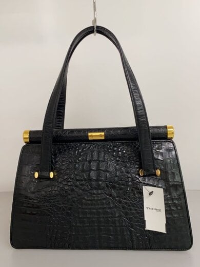 商品画像：ハンドバッグ/レザー/BLK/無地 3