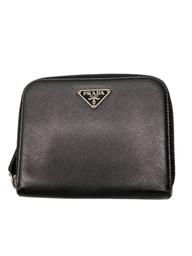 商品画像：2つ折り財布/レザー/BLK/レディース 1