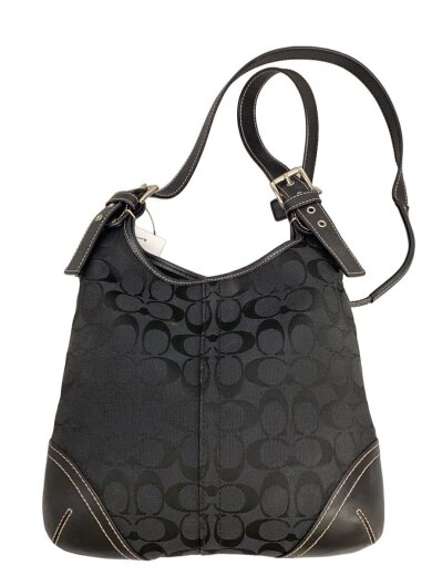 商品画像：ショルダーバッグ/キャンバス/BLK/総柄/11193 1