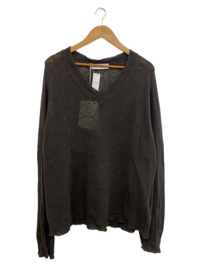 商品画像：ニット・セーター(薄手)/46/リネン/KHK/M2253RNG 1