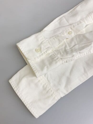 商品画像：長袖シャツ/M/コットン/WHT/無地 5