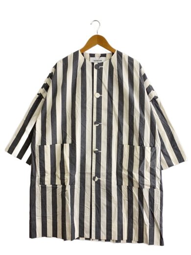 商品画像：半袖ワンピース/FREE/コットン/GRY/ストライプ/VC-1790 1