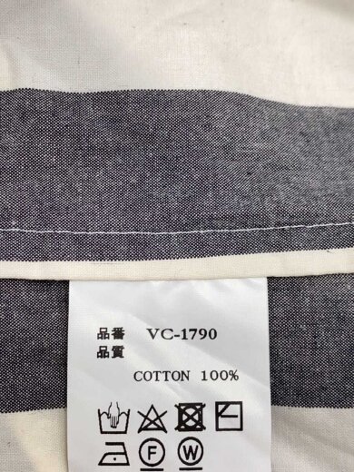 商品画像：半袖ワンピース/FREE/コットン/GRY/ストライプ/VC-1790 4