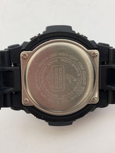 商品画像：クォーツ腕時計/デジアナ/ラバー/BLK/BLK/SS/GAW-100B-1AJF 3