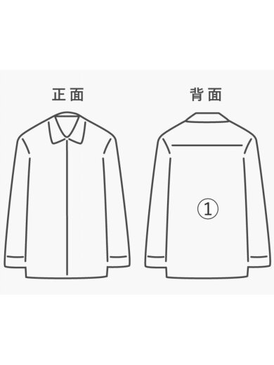 商品画像：長袖シャツ/XL/コットン/BLK/無地 8