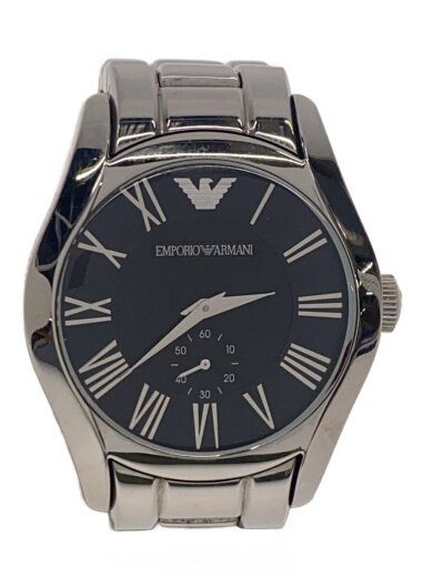 商品画像：クォーツ腕時計/アナログ/ステンレス/BLK/SLV/AR-0680/傷アリ// 1