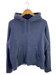 プルオーバーパーカー/L/コットン/NVY/0468461/レザーエルボーパッチ/カンガルーポケット