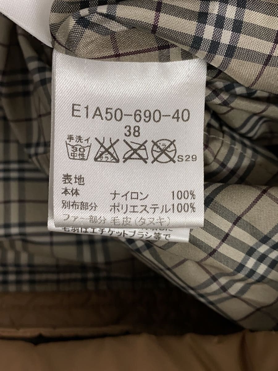 BURBERRY BLUE LABEL / コート/38/ナイロン/BEG/E1A50-690-40