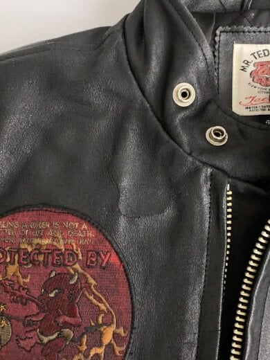 商品画像：シングルライダースジャケット/40/レザー/BLK 6