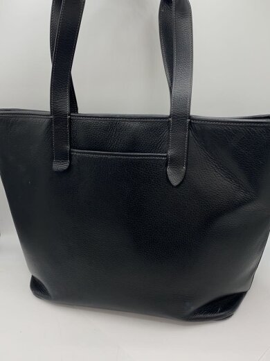 商品画像：トートバッグ/レザー/BLK/無地/c9876 3